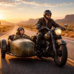 vivez une aventure unique sur la mythique route 90 américaine à bord d'une harley davidson équipée d'un side-car automobile, alliant liberté, émotion et paysages grandioses.
