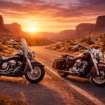 découvrez les routes mythiques des états-unis à bord des légendaires harley-davidson et indian motorcycle pour une aventure inoubliable sur les routes de légende.